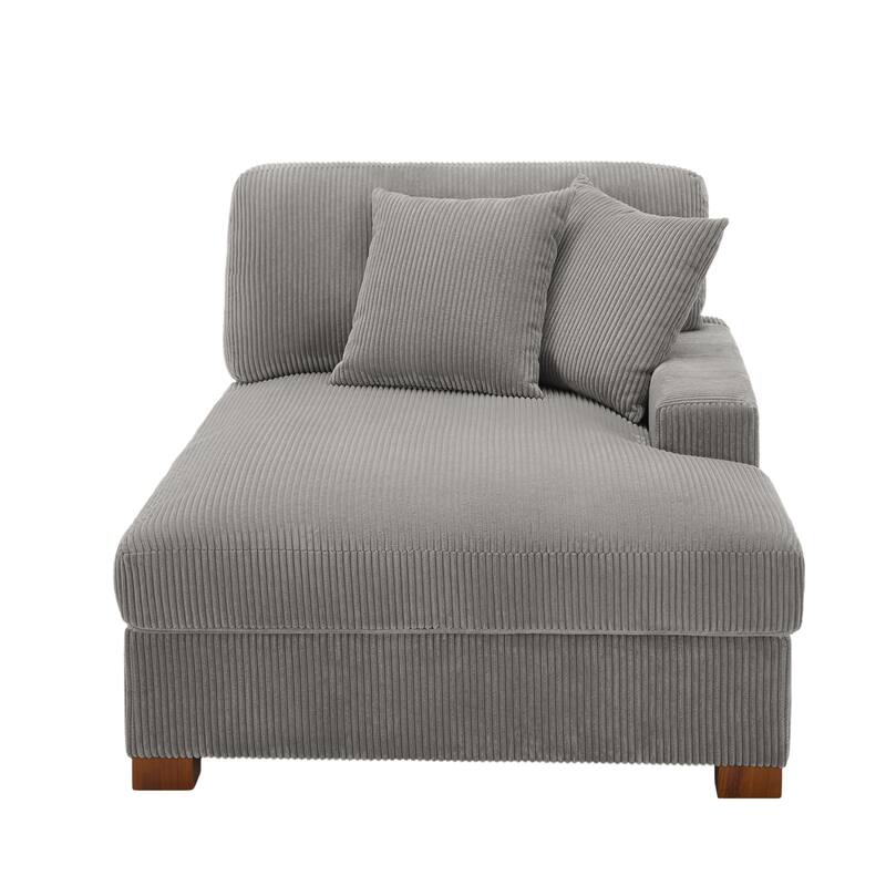 Modern Modular Sectional Sofa Corduroy Chaise Lounges