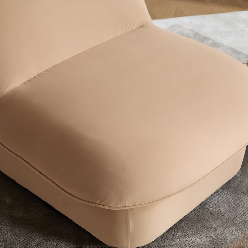 Pumpkin-Shaped Swivel Chair, 360-Degree Swivel Accent Chair for Living Room Bedroom Office