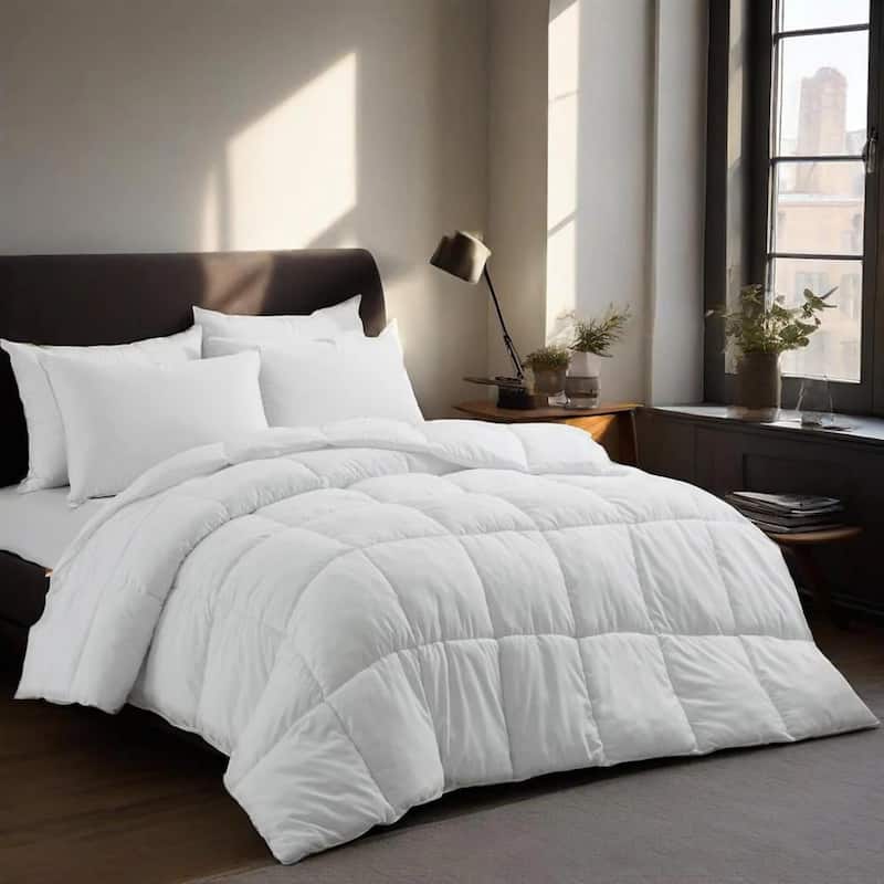 Lightweight to All-Season Premium Soft Down Alternative Comforter Duvet Insert - Queen - Lightweight