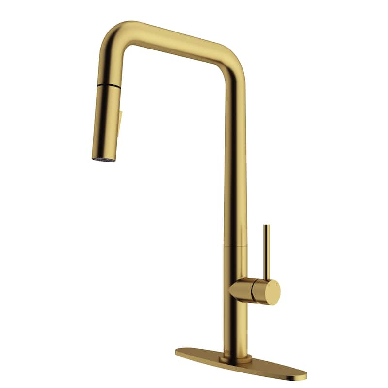 VIGO Parsons 18" H Single Handle Pull-Down Sprayer Kitchen Faucet