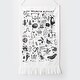 preview thumbnail 4 of 2, Wee Gallery Printed Tapestry - Jungle Animal Alphabet