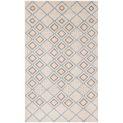 SAFAVIEH Hand-knotted Stone Wash Nastaran Modern Wool Rug
