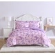 preview thumbnail 1 of 4, ALEX + BELLA Magical Butterfly Pink Purple Ultra Soft Microfiber Comforter Set Full