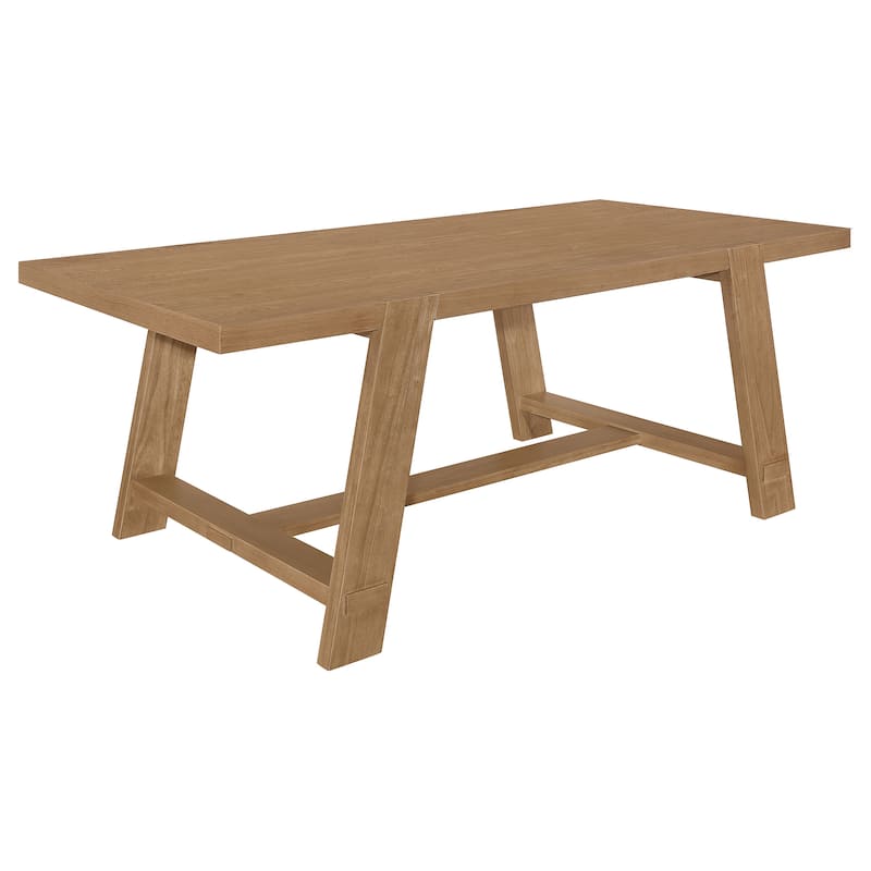Sharon Rectangular 84-inch Wood Trestle Dining Table Brown - Brown