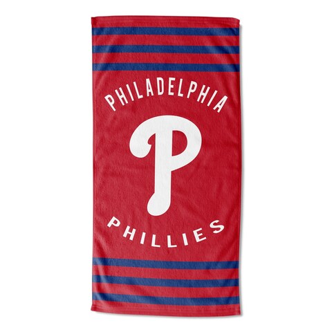 MLB 720 Phillies Stripes Beach Towel - 30x60