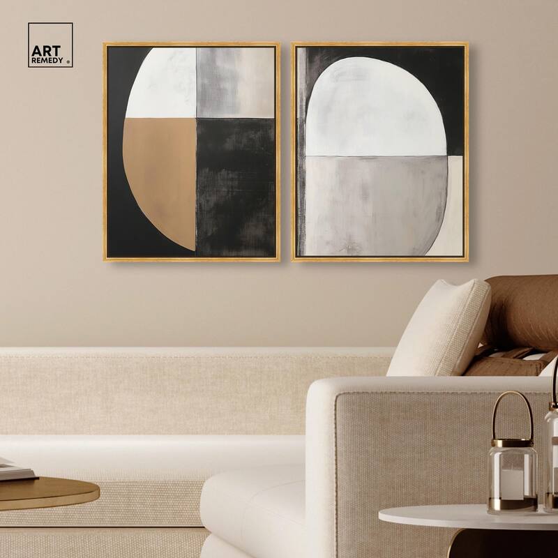Tonal Rhythm Canvas Set of 2 by Art Remedy