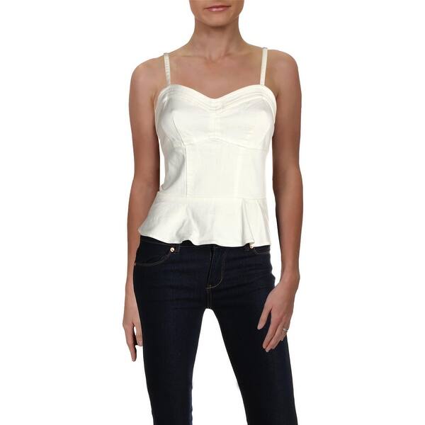Shop Aqua Womens Corset Top Twill Sleeveless Overstock