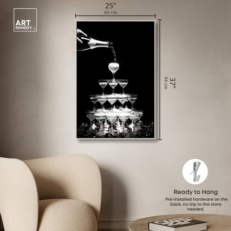 Flow of Fizz Canvas by Art Remedy