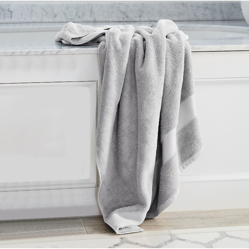 Delara Organic Cotton Luxuriously Plush Bath Towel Pack of 4 |GOTS & OEKO-TEX Certified |650 GSM Long Staple