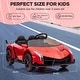 preview thumbnail 10 of 18, Kids Ride On Car 12V Licensed Lamborghini with Control Music LED Light