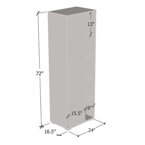 Euphoria 05 Modern 24" Bookcase