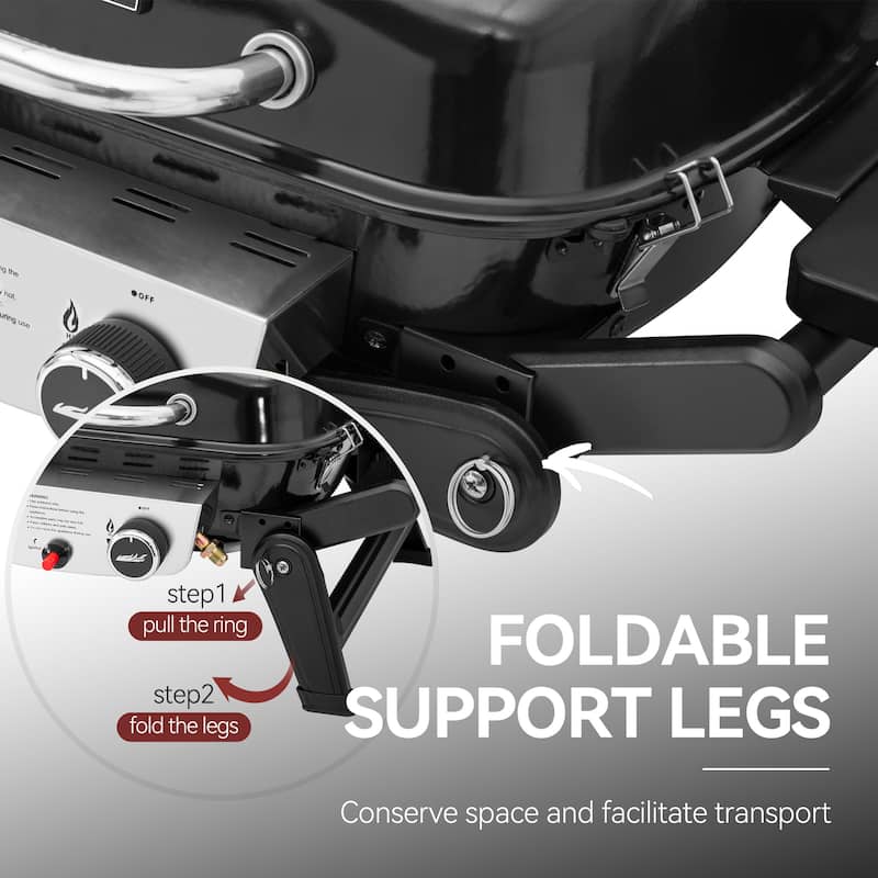 Royal Gourmet 2-Burner Portable , Black