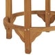 preview thumbnail 4 of 2, vidaXL Bar Table Ø 23.6" Solid Wood Teak - 23.6" x 41.3"