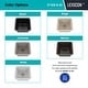 preview thumbnail 8 of 7, 16 Inch Lexicon Platinum Quartz Composite Drop-in Undermount Single Bowl Galaxy White Kitchen Sink LP-1618-W-SO