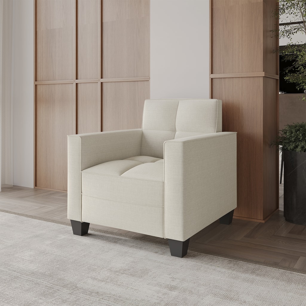 CraftPorch Chic Modern Linen Upholstered Chair