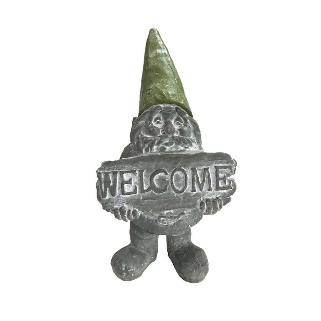 12" Cement Welcome Gnome