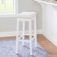 preview thumbnail 3 of 12, Linon Willamette Backless Upholstered Bar Stool - N/A
