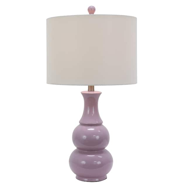 Copper Grove Arans Table Lamp with Off-white Drum Shade (26.5)