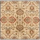 preview thumbnail 61 of 122, Patchway Handmade Classic Floral Wool Area Rug 9'9" Square - Tan - Square