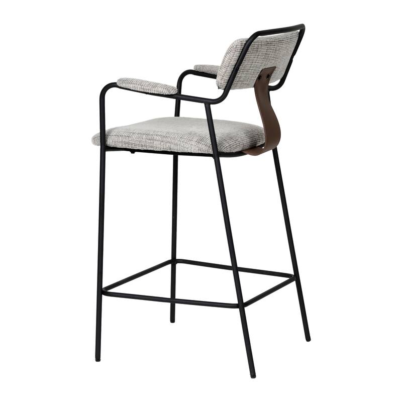 Couva Counter Stool Gray Tweed