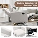 preview thumbnail 5 of 49, Roomfitters Modern Upholstered Rocker Nursery Chair, Plush Seating Glider Swivel Recliner Chair, Beige