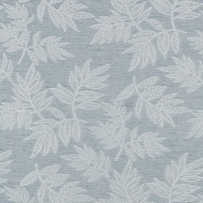 No. 918 Koda Woven Jacquard Leaf Semi-Sheer Rod Pocket 1-Piece Curtain Panel, Single Panel