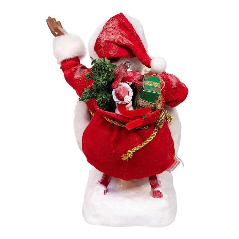 Kurt Adler 8.5-Inch Fabriche Santa on Sled