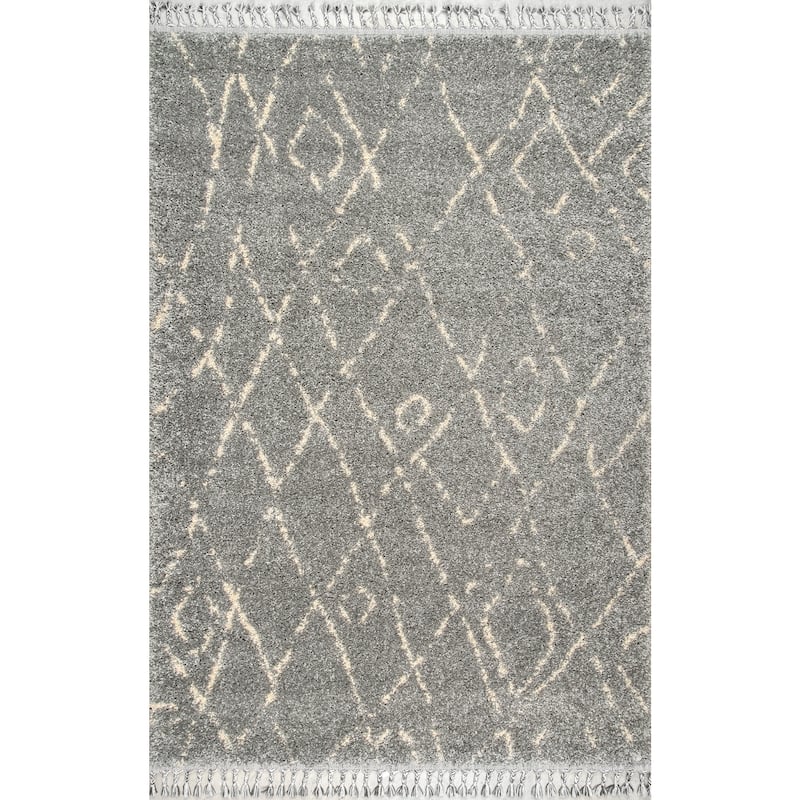 Nuloom Nieves Moroccan Diamond Tassel Area Rug