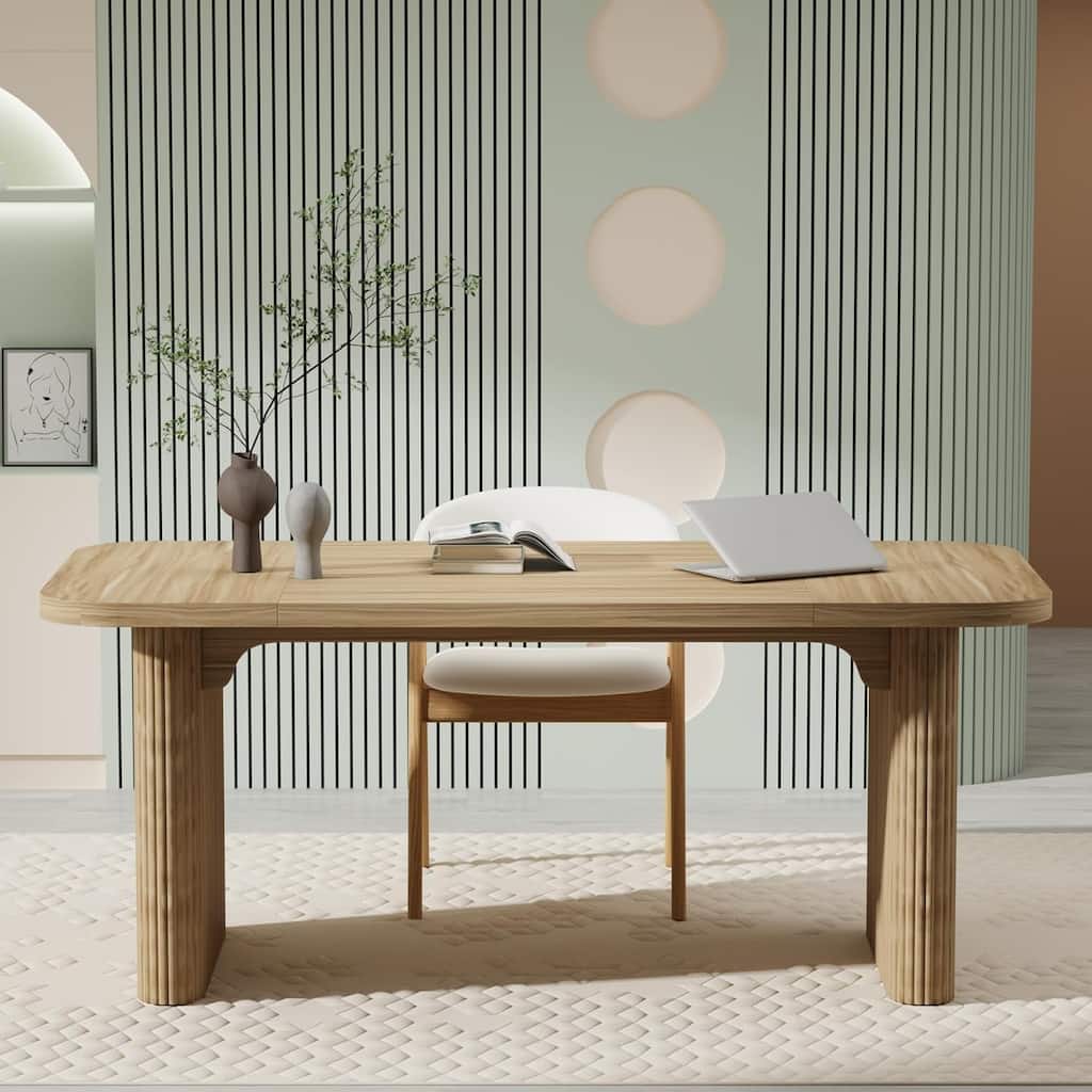 62" Modern Executive Desk, Large with Double Pedestal Base