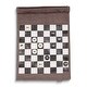 preview thumbnail 1 of 1, Curata Gray Suede Roll Up 12.5 Travel Chess Set