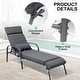 preview thumbnail 21 of 25, Patio Adjustable Chaise Lounge Chair with Cushion and Pillow for Outdoor & Indoor