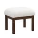 preview thumbnail 15 of 13, Roomfitters Mid-Century Accent Chair with Ottoman, Fabric Upholstered Armchair and Footrest Set with Wood Frame, White