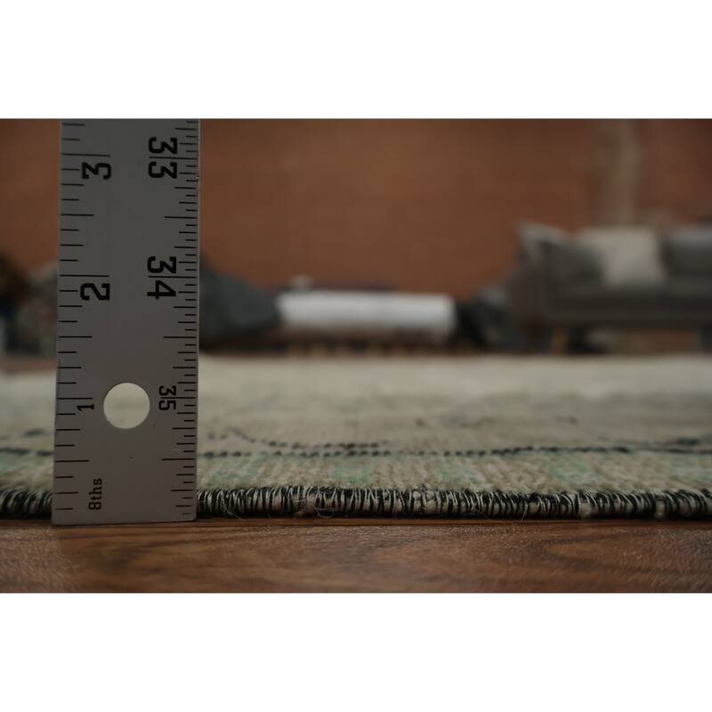 Hand Knotted Oriental 100% Wool Carpet Transitional Floral Beige & Ivories Anatolian Area Rug - 9' 5'' X 5' 11''