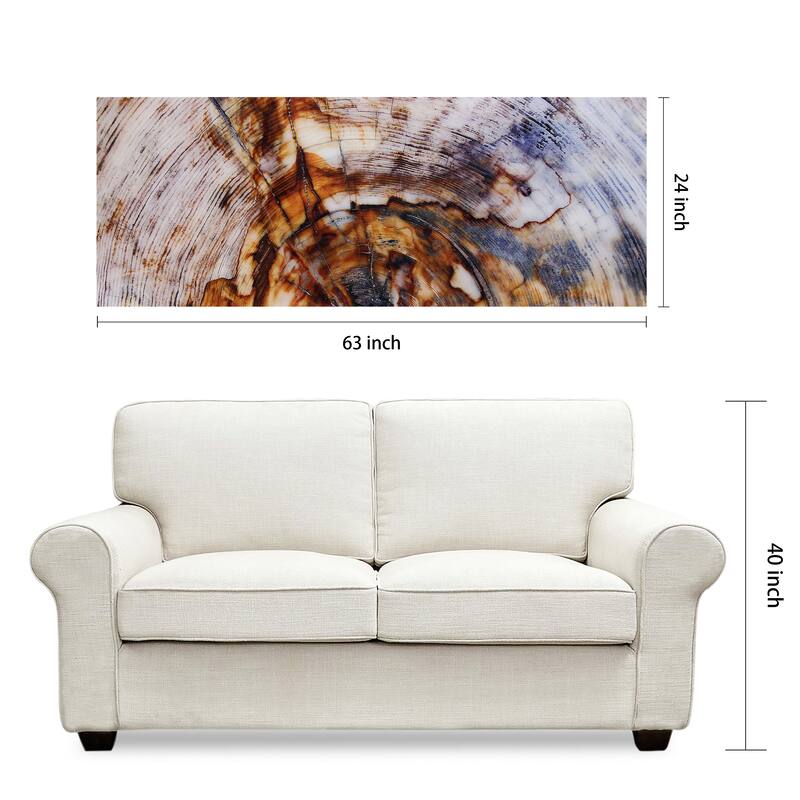 "Impact A" Frameless Free Floating Tempered Glass Panel Graphic Wall Art