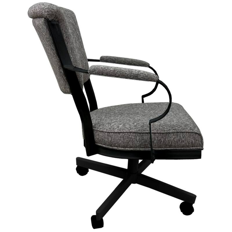 Miami Swivel Metal Caster Chair on Reading Base - 18" High Seat