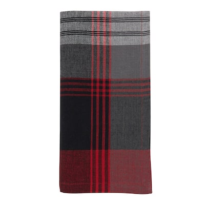 Plaid Design Cotton Table Napkins (Set of 4)