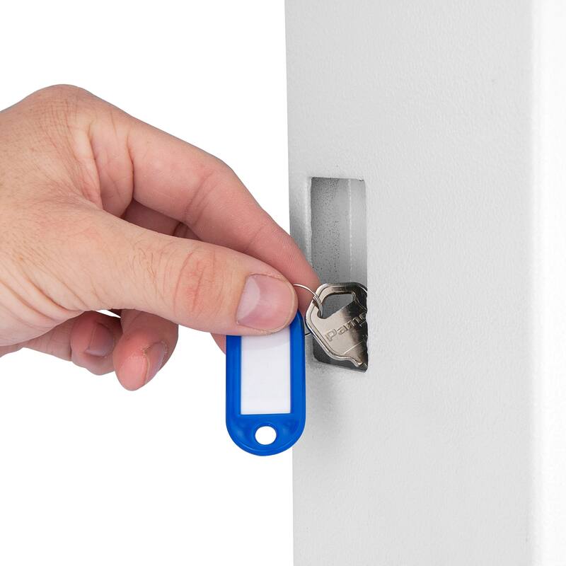 100-Key Cabinet Digital Keypad Wall Safe White