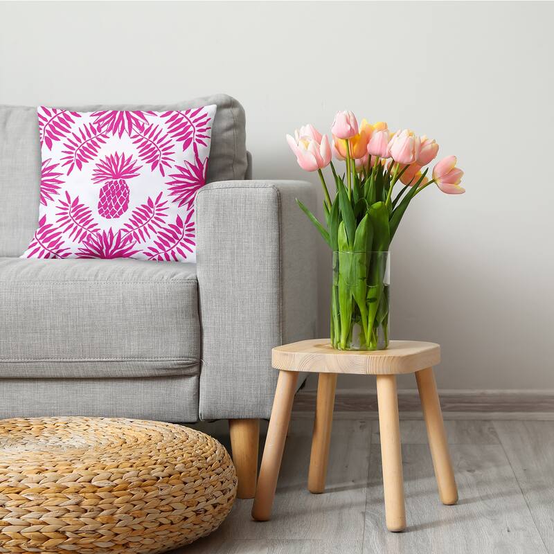 Pineapple Leaves Decorative Throw Pillow