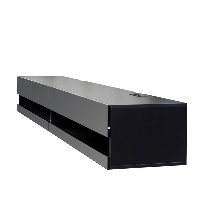 Floating TV Stand, Storage Media Console for TVs up to 80"