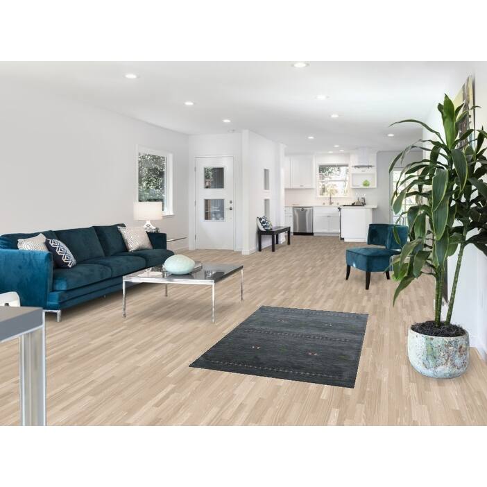 Hand Knotted Oriental 100% Wool Carpet Tribal Tribal Greys & Charcoal Gabbeh Area Rug - 4' 11'' X 3' 0''