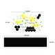 preview thumbnail 3 of 2, Walplus Bee Honeycomb Blackboard Children Wall Sticker Nursery Decor