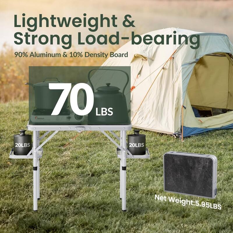 Small Camp Table Portable Small 2ft