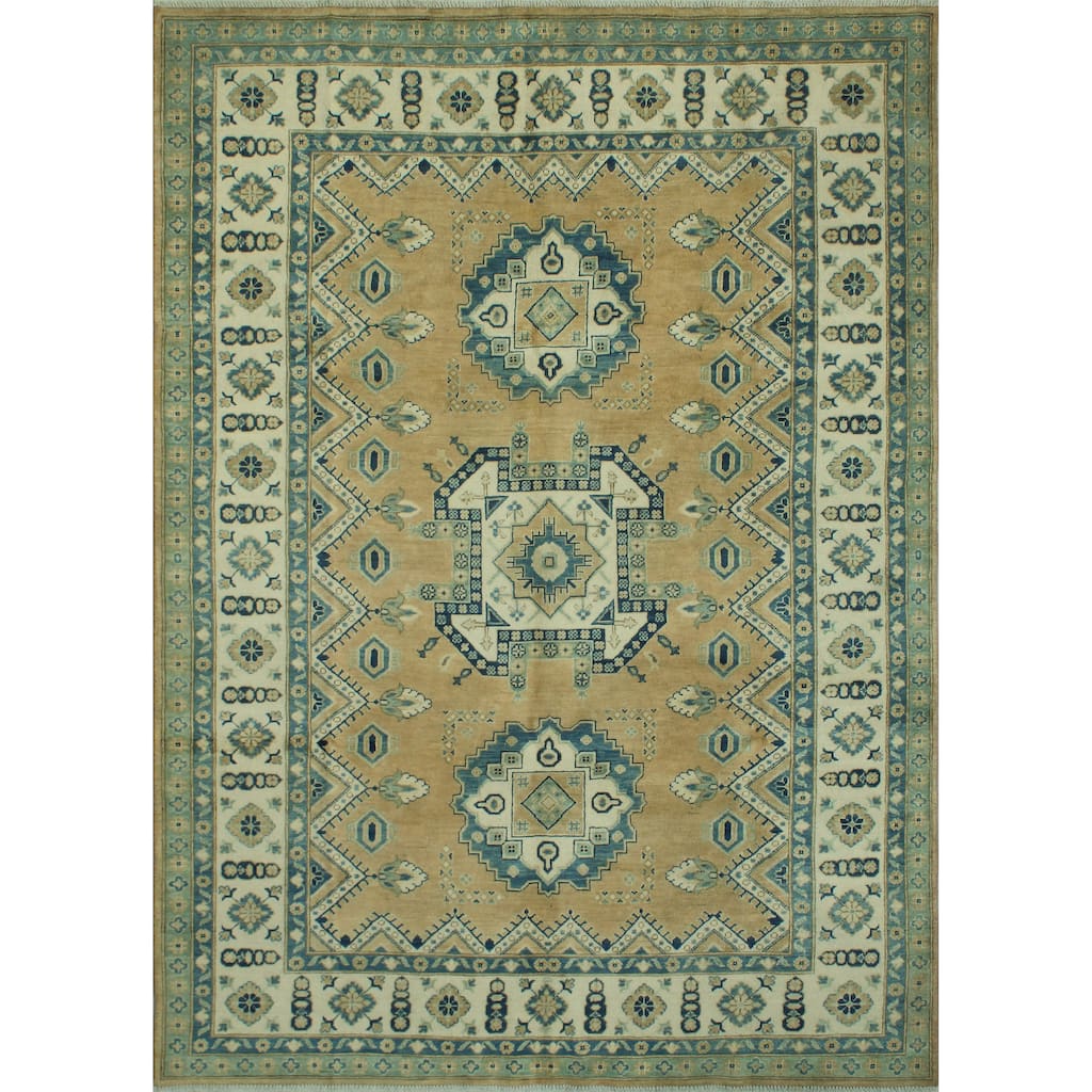 Noori Rug Kazak Ardelle Rust/Ivory Rug - 6'6" x 9'9"