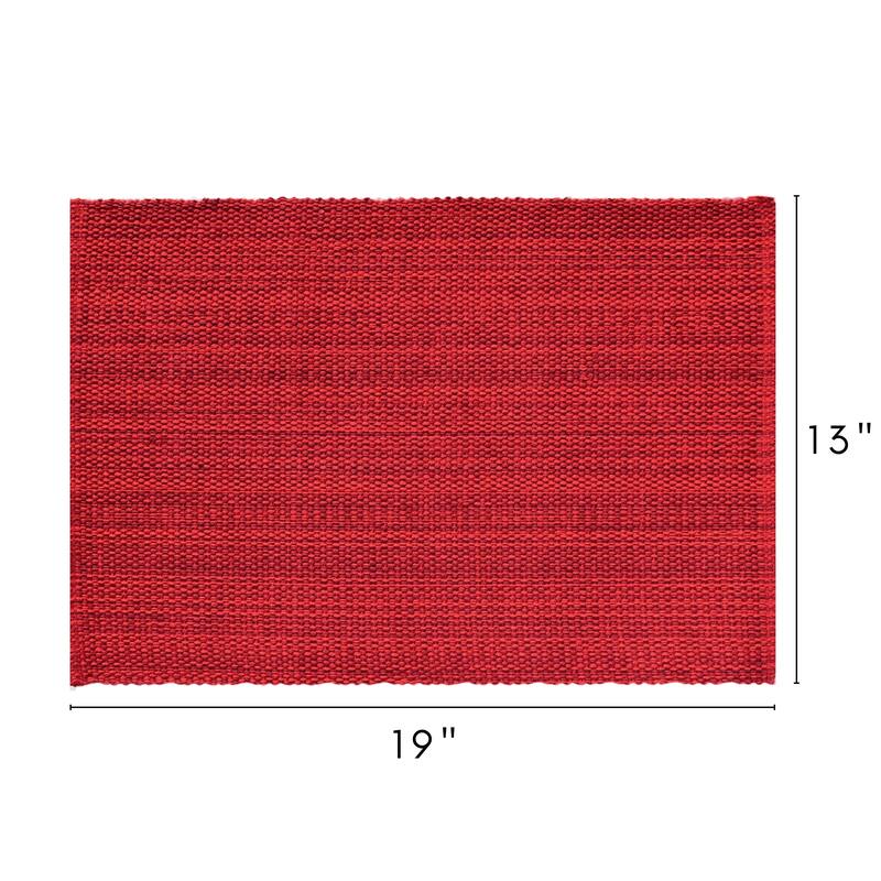 Fabstyles Casual Classic Set of 4 Thick Cotton Heavyweight Placemats