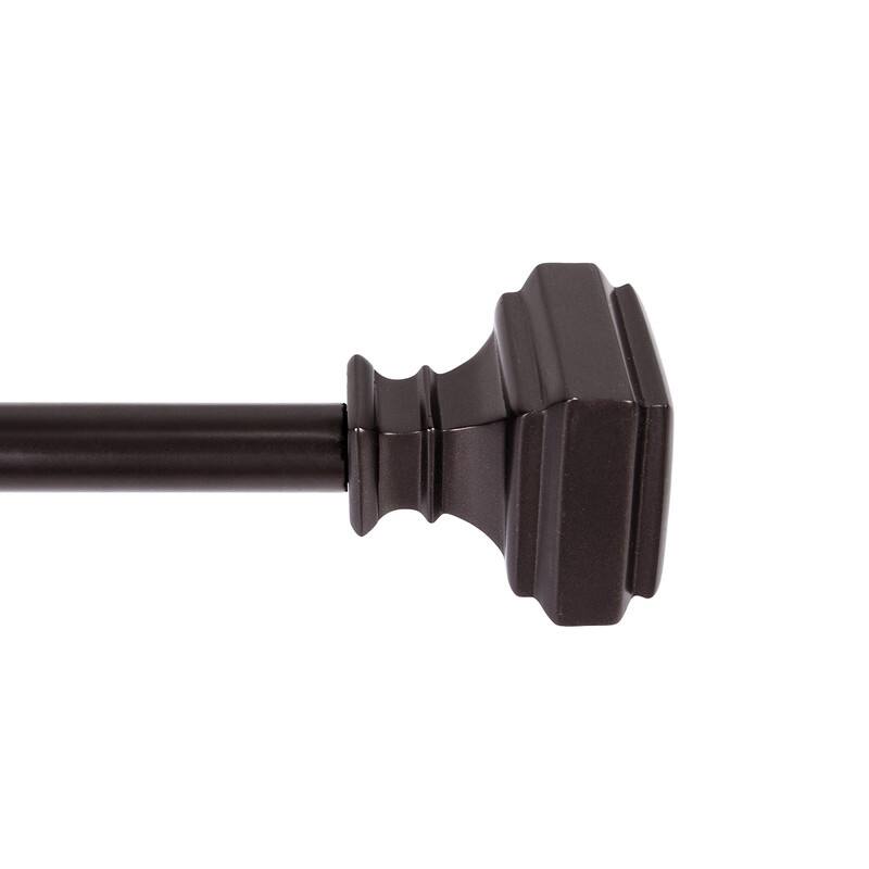 UTOPIA ALLEY Wall Mounted 5/8 Inch Curtain Rod - Curtain Rods For Windows 28 to 48 Inch - 28"-48"