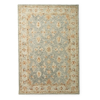 Alexander Home Shabby-Chic Mosaic Spa Hand-hooked 100% Wool Rug