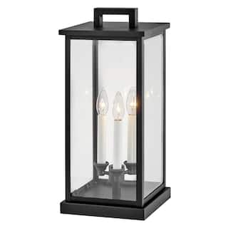 Hinkley Lighting Weymouth 12v 10.5w 3 Light 20" Tall Pier Mount Post