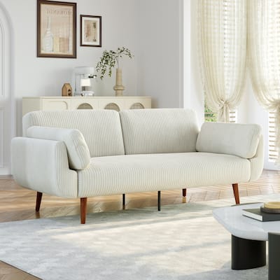 Convertible Corduroy Sleeper Sofa Futon Bed Recliner Lounge