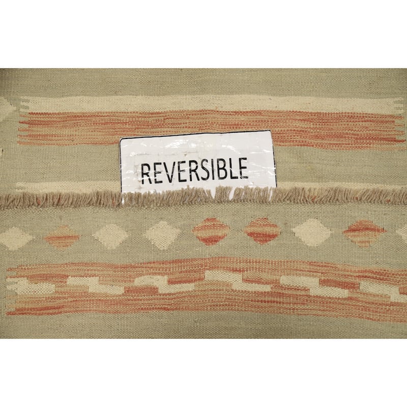Hand Woven Oriental 100% Wool Carpet Southwestern Tribal Multi-Colored Kilim Area Rug - 5' 10'' X 3' 2''
