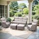 Option Brwon Wicker Beige Cushion
